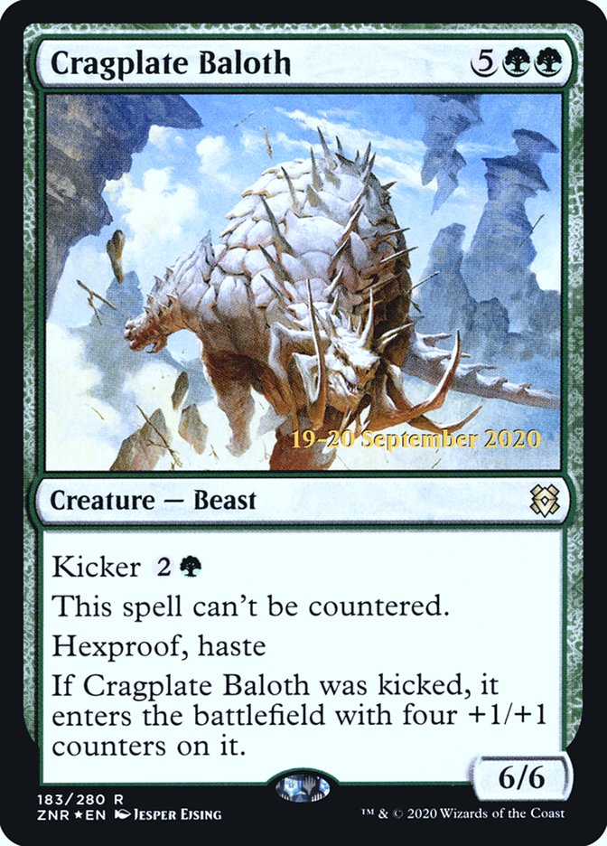 Cragplate Baloth  [Zendikar Rising Prerelease Promos] | Exor Games Dartmouth
