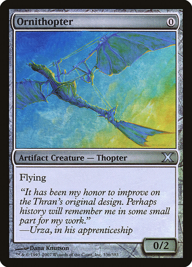 Ornithopter (Premium Foil) [Tenth Edition] | Exor Games Dartmouth