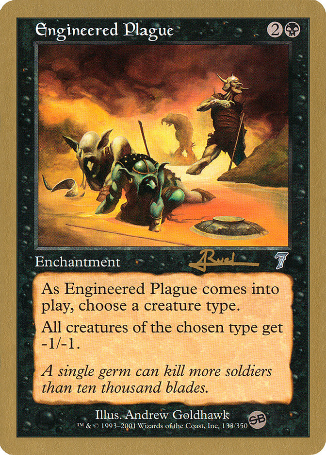 Engineered Plague (Antoine Ruel) (SB) [World Championship Decks 2001] | Exor Games Dartmouth