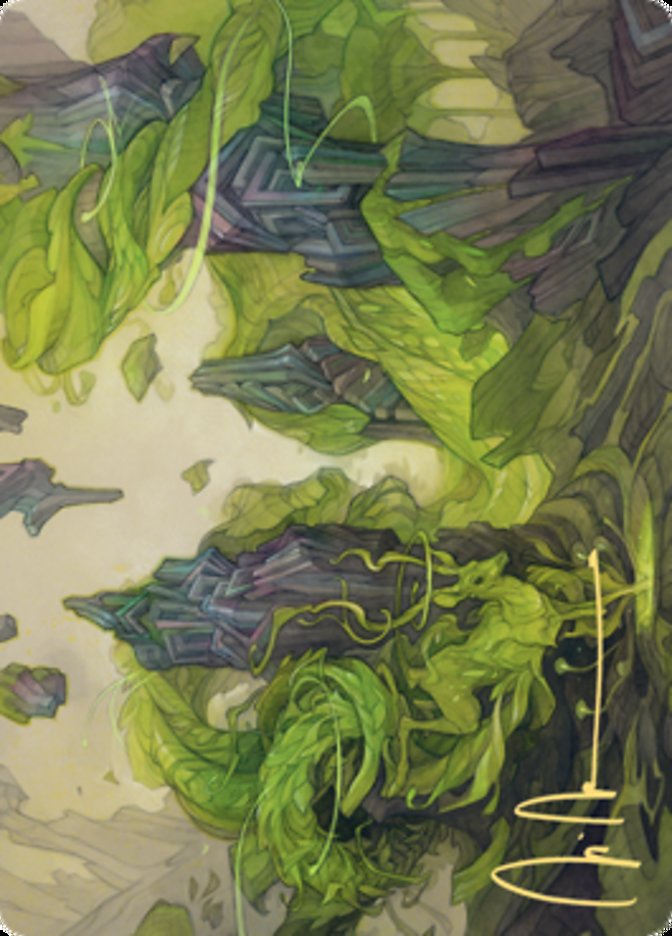 Reclaim the Wastes Art Card (Gold-Stamped Signature) [Zendikar Rising Art Series] | Exor Games Dartmouth