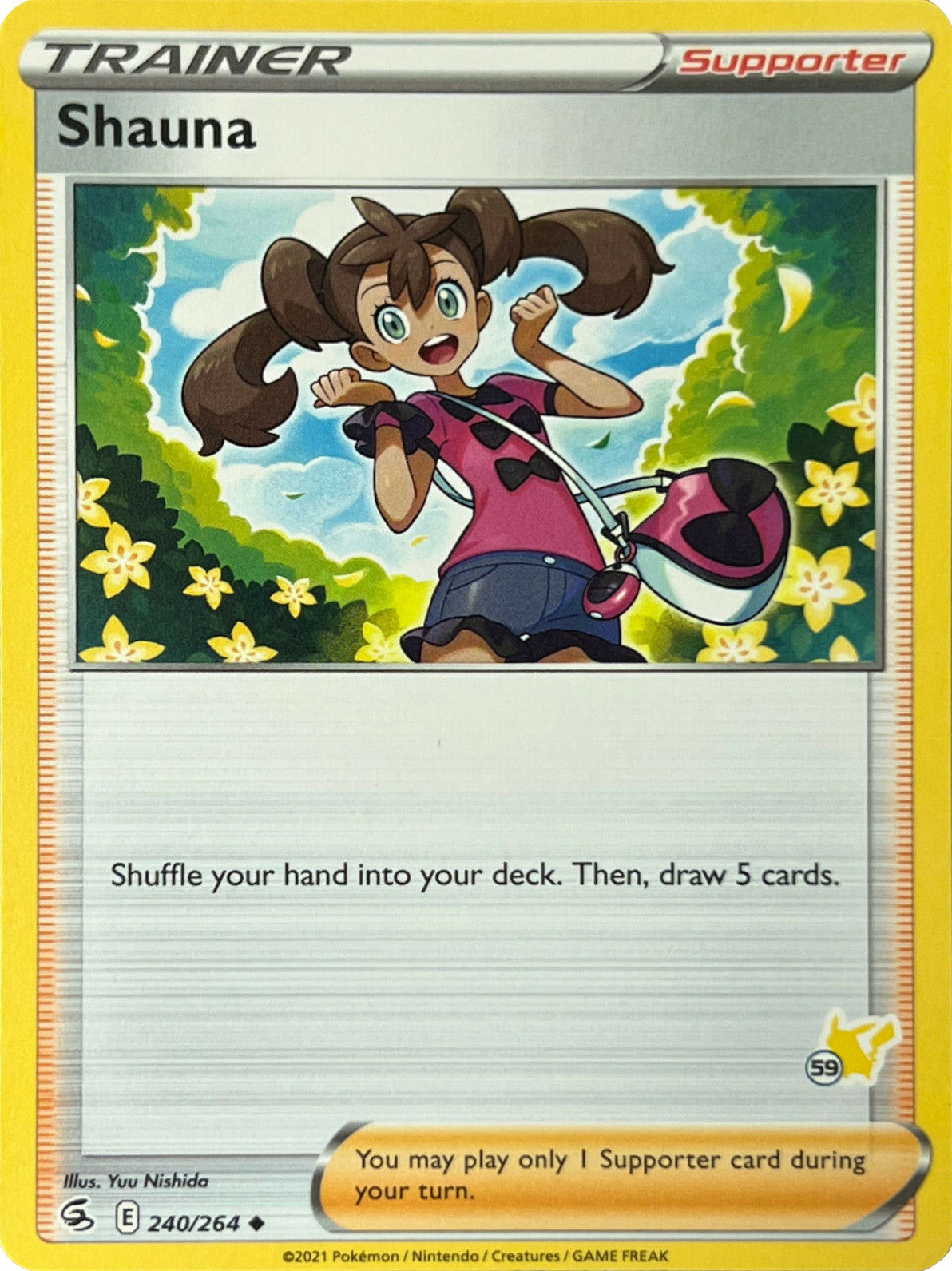 Shauna (240/264) (Pikachu Stamp #59) [Battle Academy 2022] | Exor Games Dartmouth