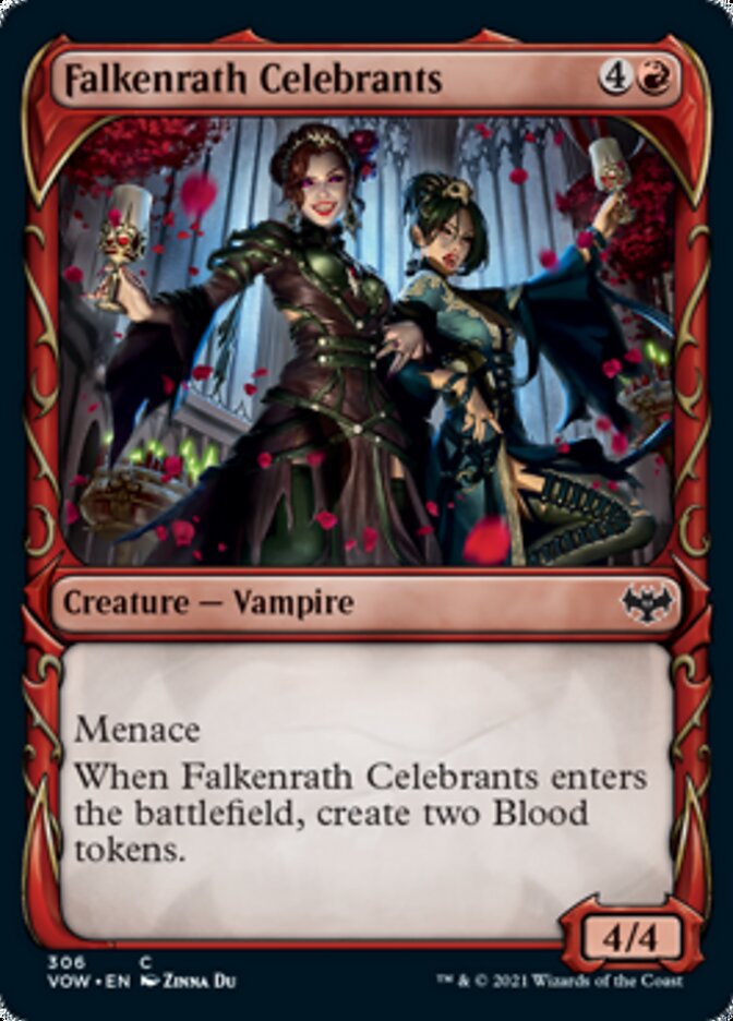 Falkenrath Celebrants (Showcase Fang Frame) [Innistrad: Crimson Vow] | Exor Games Dartmouth