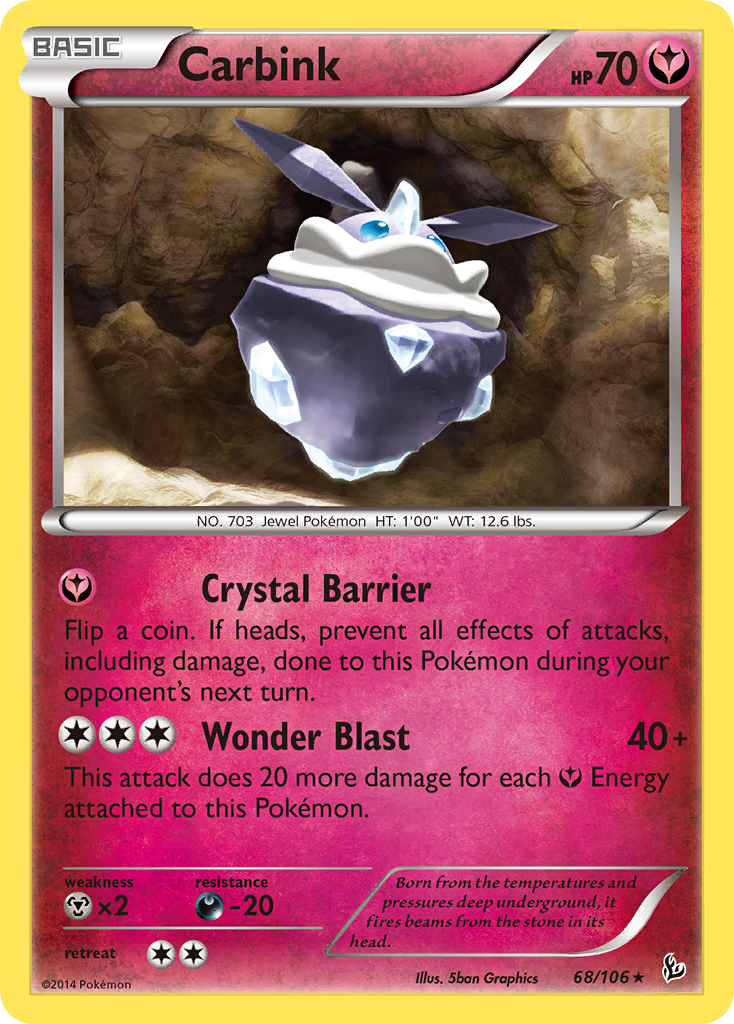 Carbink (68/106) (Theme Deck Exclusive) [XY: Flashfire] | Exor Games Dartmouth