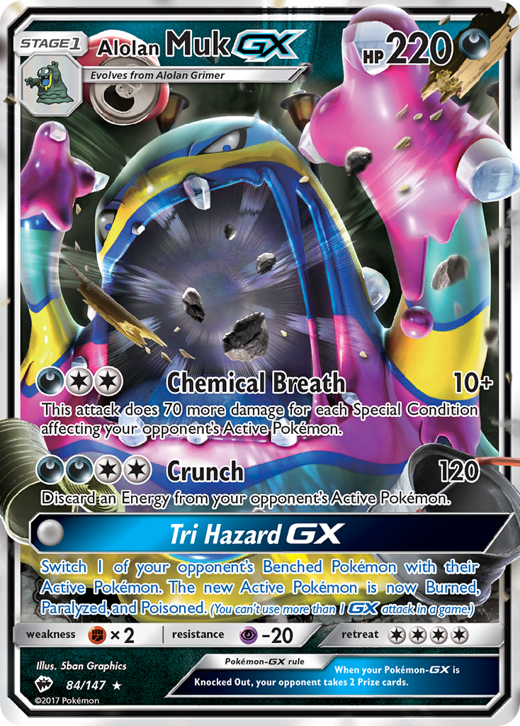 Alolan Muk GX (84/147) [Sun & Moon: Burning Shadows] | Exor Games Dartmouth