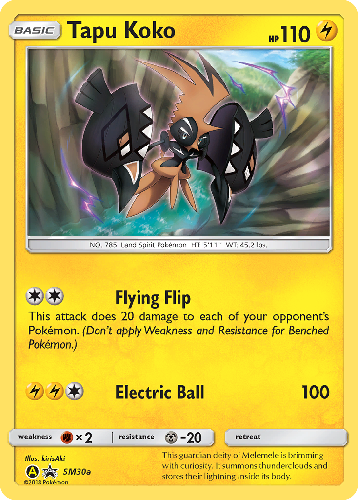 Tapu Koko (SM30a) [Sun & Moon: Black Star Promos] | Exor Games Dartmouth