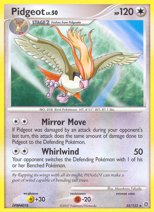 Pidgeot (35/132) [Diamond & Pearl: Secret Wonders] | Exor Games Dartmouth