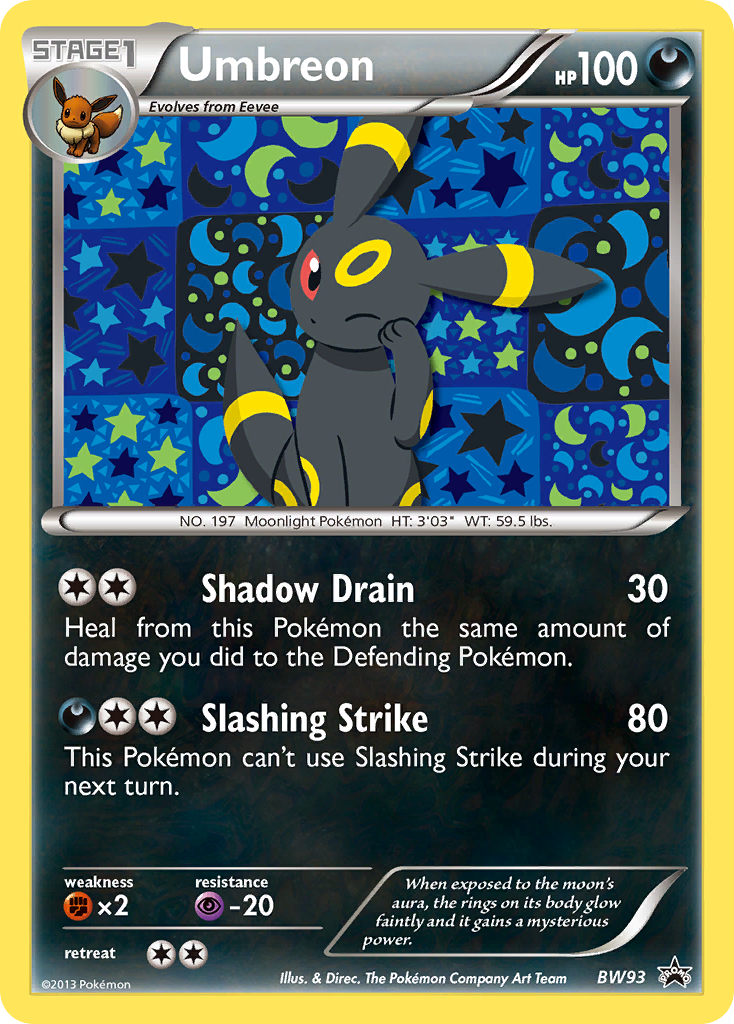 Umbreon (BW93) [Black & White: Black Star Promos] | Exor Games Dartmouth