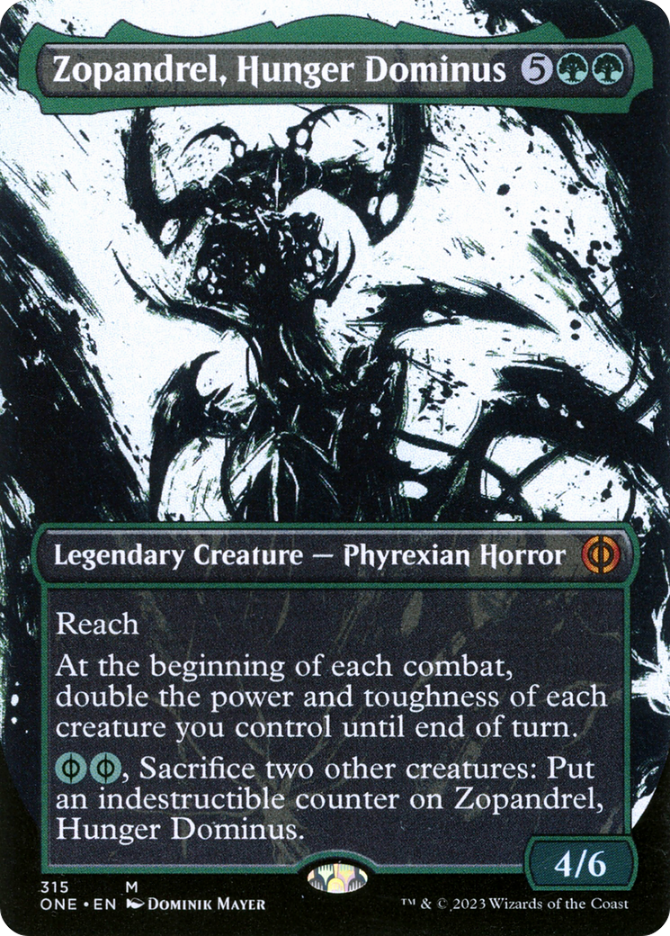 Zopandrel, Hunger Dominus (Borderless Ichor) [Phyrexia: All Will Be One] | Exor Games Dartmouth