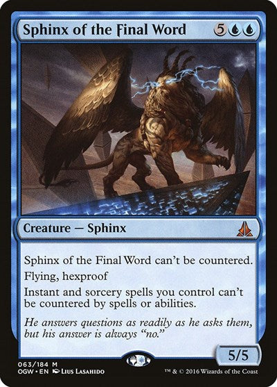 Sphinx of the Final Word [Oath of the Gatewatch] | Exor Games Dartmouth