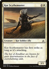 Kor Scythemaster [Oath of the Gatewatch] | Exor Games Dartmouth