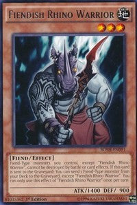 Fiendish Rhino Warrior [BOSH-EN091] Rare | Exor Games Dartmouth