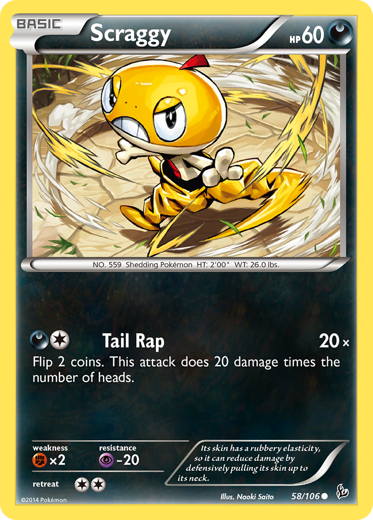 Scraggy (58/106) [XY: Flashfire] | Exor Games Dartmouth