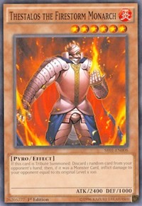 Thestalos the Firestorm Monarch [SR01-EN008] Common | Exor Games Dartmouth