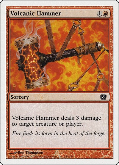 Volcanic Hammer [Eighth Edition] | Exor Games Dartmouth