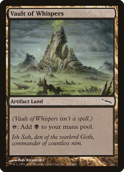 Vault of Whispers [Mirrodin] | Exor Games Dartmouth