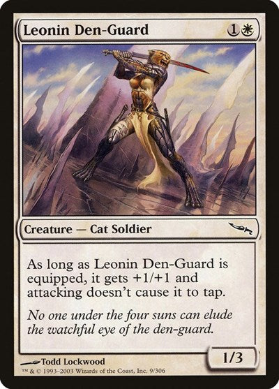 Leonin Den-Guard [Mirrodin] | Exor Games Dartmouth