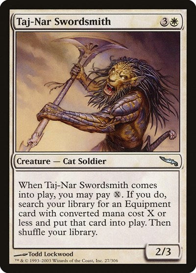 Taj-Nar Swordsmith [Mirrodin] | Exor Games Dartmouth
