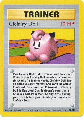 Clefairy Doll (70/102) [Base Set Shadowless Unlimited] | Exor Games Dartmouth