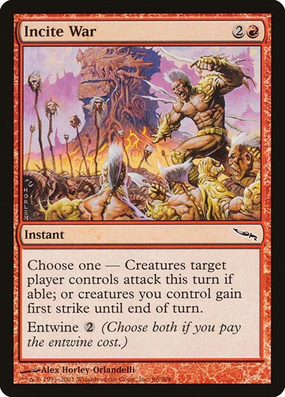 Incite War [Mirrodin] | Exor Games Dartmouth