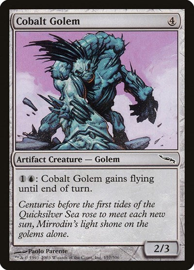 Cobalt Golem [Mirrodin] | Exor Games Dartmouth