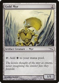 Gold Myr [Mirrodin] | Exor Games Dartmouth