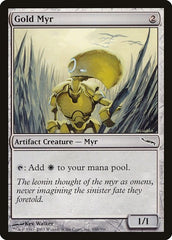 Gold Myr [Mirrodin] | Exor Games Dartmouth