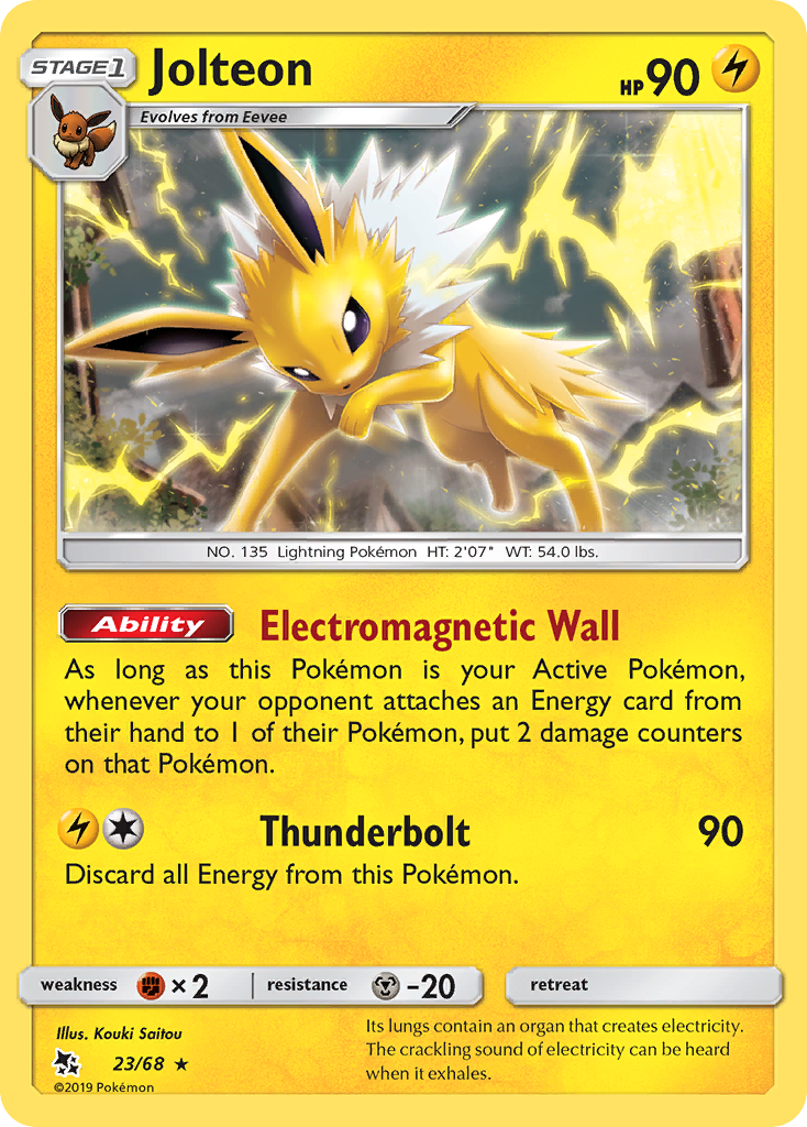 Jolteon (23/68) [Sun & Moon: Hidden Fates] | Exor Games Dartmouth