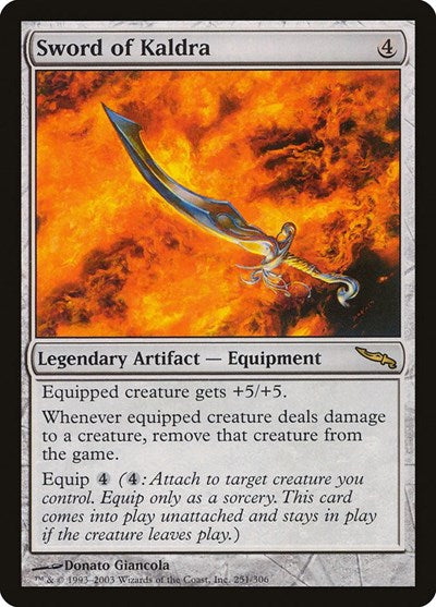 Sword of Kaldra [Mirrodin] | Exor Games Dartmouth