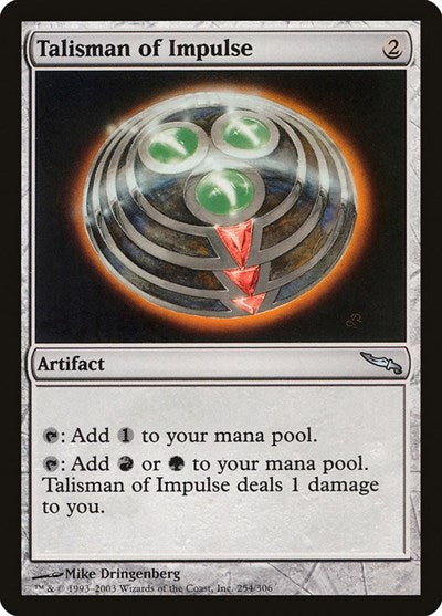 Talisman of Impulse [Mirrodin] | Exor Games Dartmouth