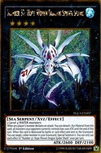 Number 37: Hope Woven Dragon Spider Shark [PGL3-EN007] Gold Secret Rare | Exor Games Dartmouth