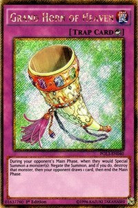 Grand Horn of Heaven [PGL3-EN040] Gold Secret Rare | Exor Games Dartmouth