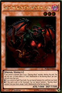 Graff, Malebranche of the Burning Abyss [PGL3-EN044] Gold Rare | Exor Games Dartmouth