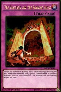 The Traveler and the Burning Abyss [PGL3-EN097] Gold Rare | Exor Games Dartmouth