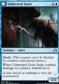 Uninvited Geist // Unimpeded Trespasser [Shadows over Innistrad] | Exor Games Dartmouth