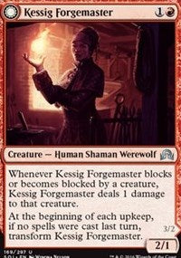 Kessig Forgemaster // Flameheart Werewolf [Shadows over Innistrad] | Exor Games Dartmouth