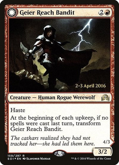 Geier Reach Bandit // Vildin-Pack Alpha [Shadows over Innistrad Promos] | Exor Games Dartmouth