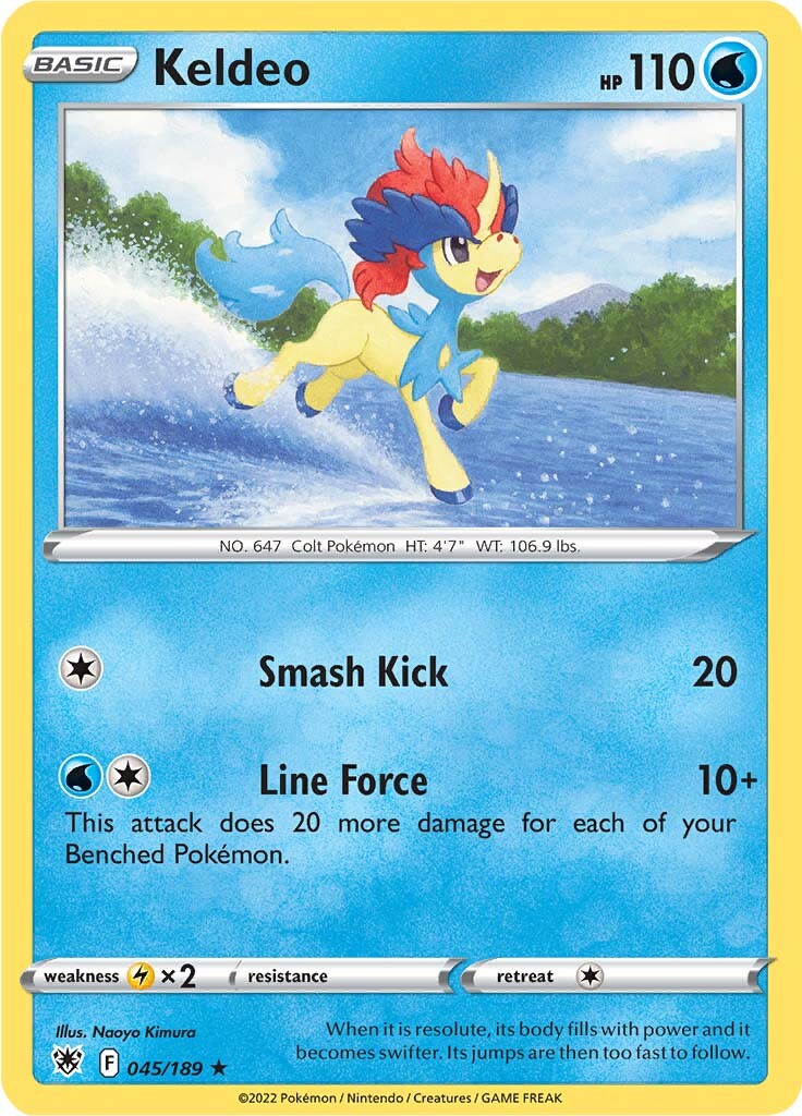 Keldeo (045/189) (Theme Deck Exclusive) [Sword & Shield: Astral Radiance] | Exor Games Dartmouth