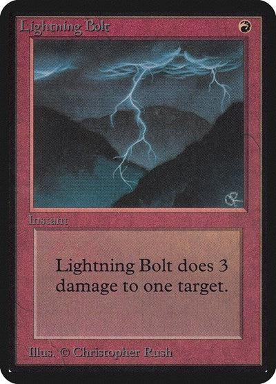 Lightning Bolt [Limited Edition Alpha] | Exor Games Dartmouth