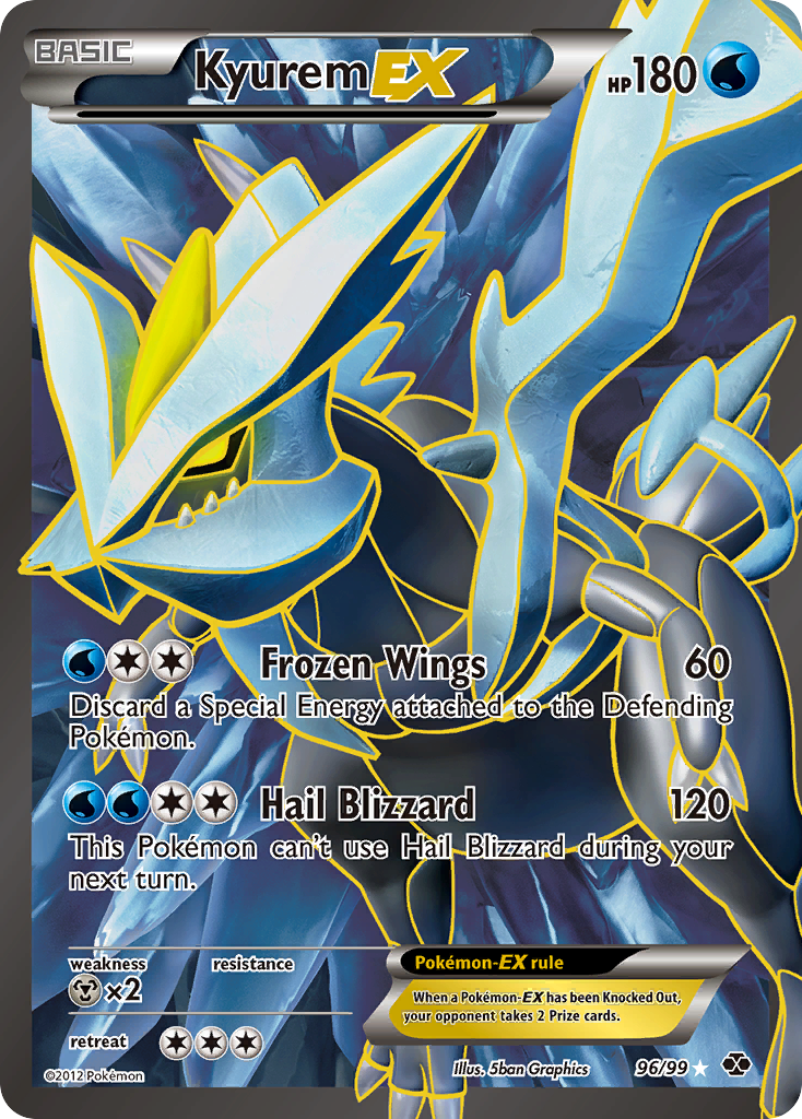 Kyurem EX (96/99) [Black & White: Next Destinies] | Exor Games Dartmouth