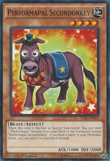Performapal Secondonkey [YS16-EN012] Common | Exor Games Dartmouth