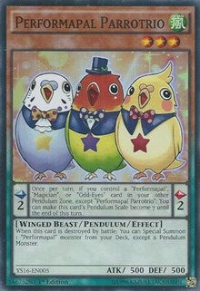 Performapal Parrotrio [YS16-EN005] Super Rare | Exor Games Dartmouth