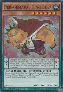 Performapal King Bear [YS16-EN002] Ultra Rare | Exor Games Dartmouth