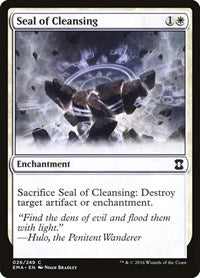 Seal of Cleansing [Eternal Masters] | Exor Games Dartmouth