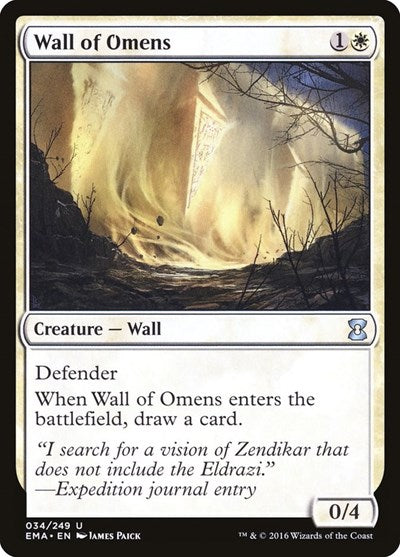 Wall of Omens [Eternal Masters] | Exor Games Dartmouth