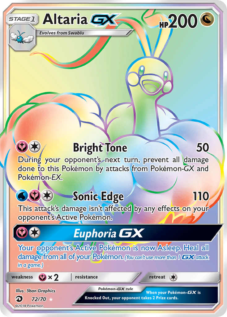 Altaria GX (72/70) [Sun & Moon: Dragon Majesty] | Exor Games Dartmouth