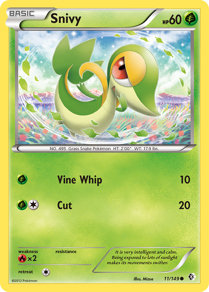 Snivy (11/149) [Black & White: Boundaries Crossed] | Exor Games Dartmouth