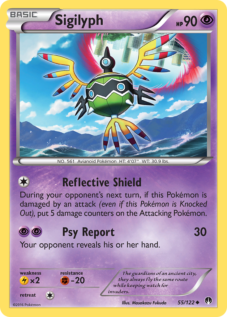 Sigilyph (55/122) [XY: BREAKpoint] | Exor Games Dartmouth