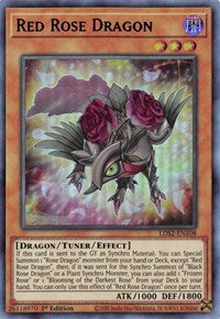 Red Rose Dragon (Blue) [LDS2-EN108] Ultra Rare | Exor Games Dartmouth