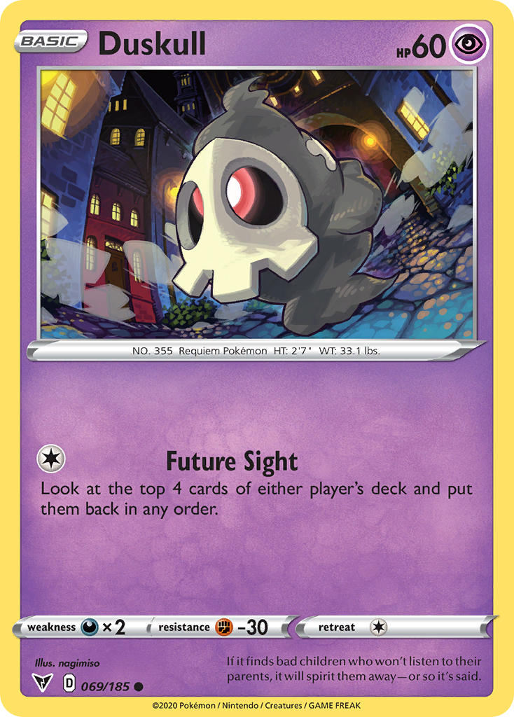 Duskull (069/185) [Sword & Shield: Vivid Voltage] | Exor Games Dartmouth