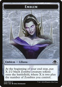 Liliana, the Last Hope Emblem [Eldritch Moon Tokens] | Exor Games Dartmouth